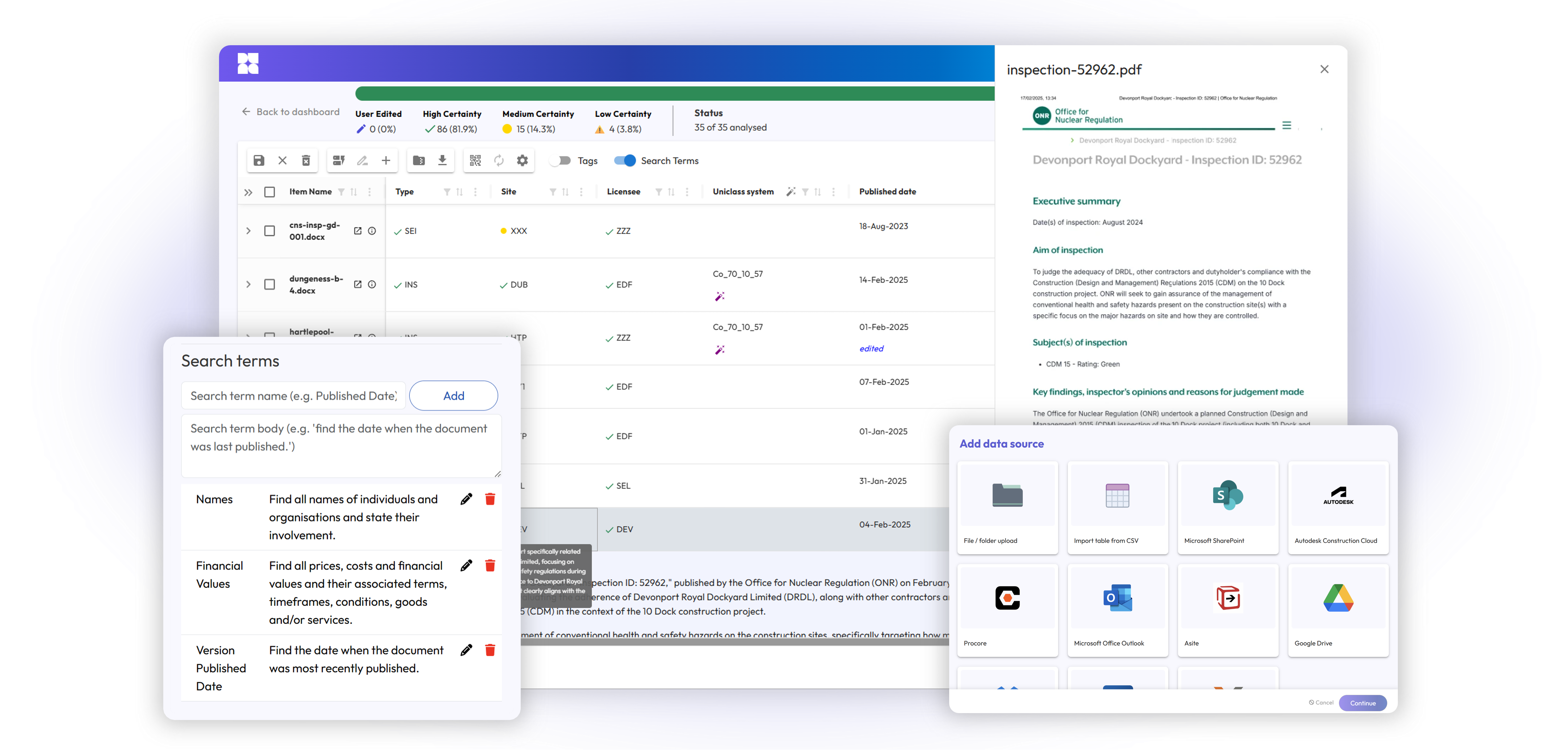 Screenshots of Hoppa applications